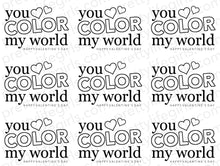 Load image into Gallery viewer, Color Printable Valentine - Heart
