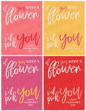 Load image into Gallery viewer, Flower Printable Valentine
